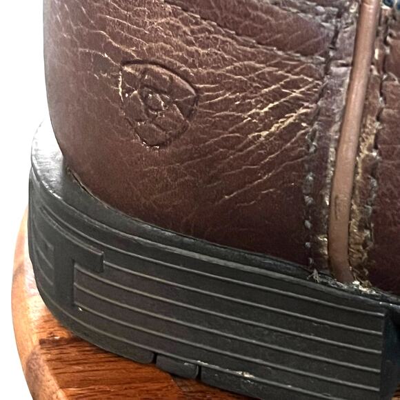 Ariat Youth Sorting Pen Western Cowboy Cowgirl Boot Blue Brown Kids Size 13 - Picture 7 of 11